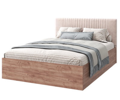 Кровать Тоскана, 1600*2000 мм, дуб табачный, ткань Модус 02