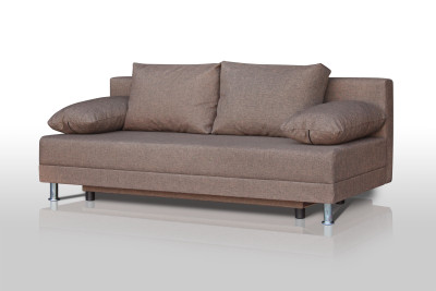 Диван коричневый Комфорт без подлокотников 4 подушки