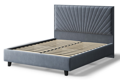 Кровать Леона, 2000*1800 мм, темно-серый на ножках