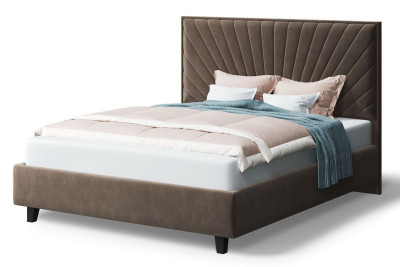 Кровать Леона, 2000*1800 мм, коричневый на ножках