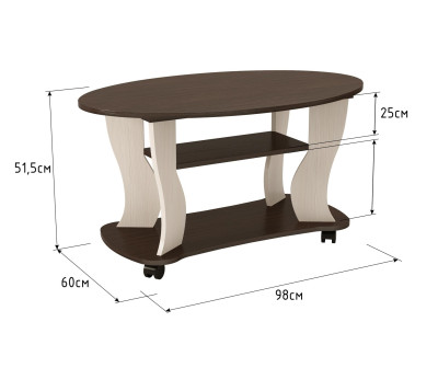Стол журнальный Сатурн-М 05 венге