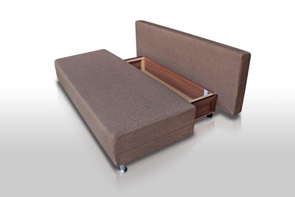 Диван серый Комфорт без подлокотников 4 подушки