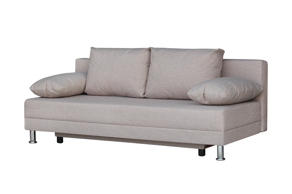 Диван бежевый кэмел Комфорт без подлокотников 4 подушки