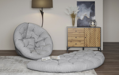 Кресло для отдыха Форест вар1 жаккард тесла дым