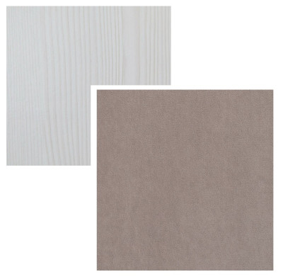 Кровать детская двухъярусная Карамель 75 Бодега светлая (Вивальди 22 стоун коричневый)