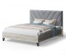 Кровать Аделия с мягким изголовьем, 1600*2000 мм, серый