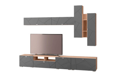 Гостиная Скайлайн, набор ДГ- 6, дуб сонома светлый/графит