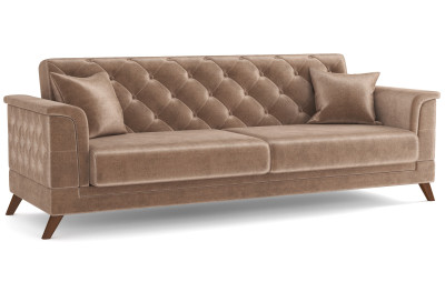 Диван бежевый Амарант велюр тенерифе хумус