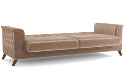 Диван бежевый Амарант велюр тенерифе хумус