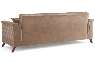 Диван бежевый Амарант велюр тенерифе хумус