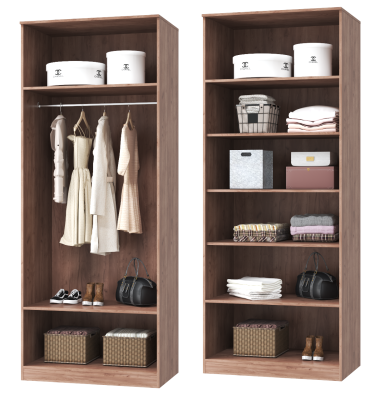 Шкаф Тоскана двухдверный 902 мм для одежды дуб табачный/бисквит