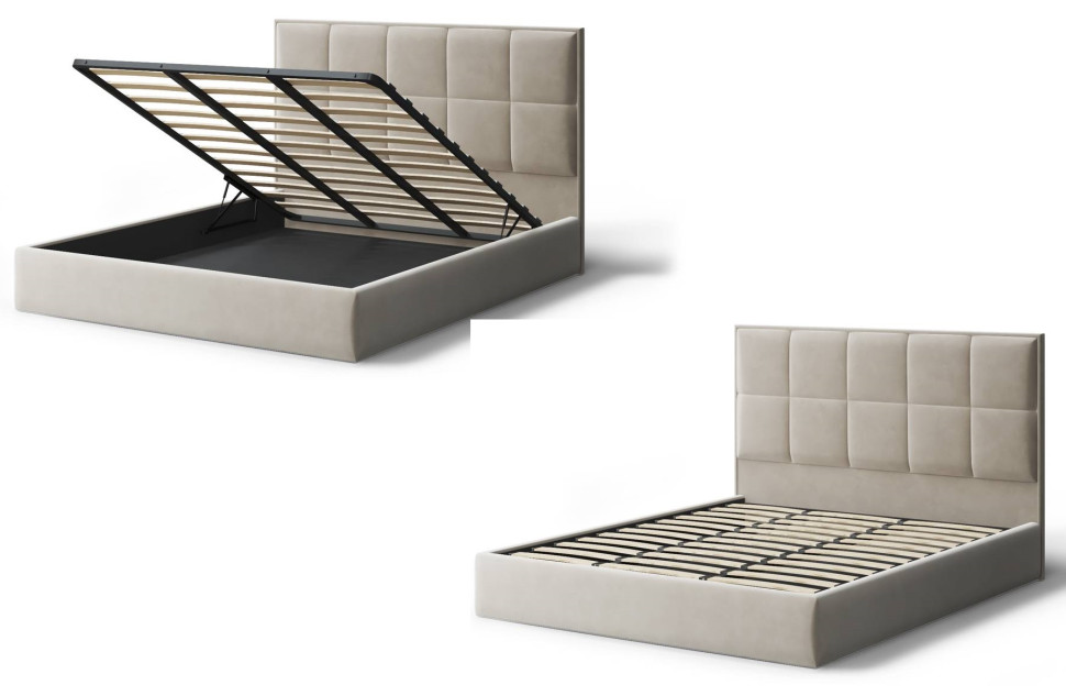 Кровать Велла, 1200*2000 мм, бежевый