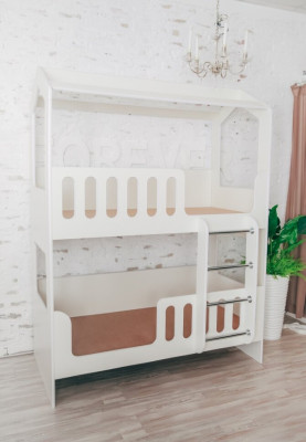 Кровать-домик 2-х ярусный с ящиком