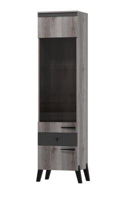 Шкаф-витринас ящиком и полками Ольга3