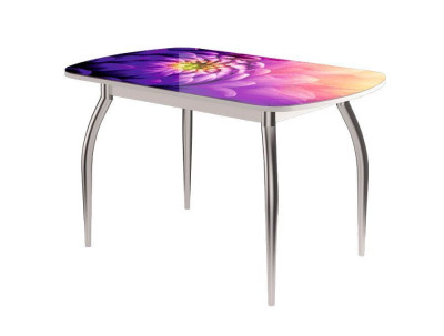 Стол Бостон-2 ф/п Астра, 1100*700 мм, белый/хром триумф