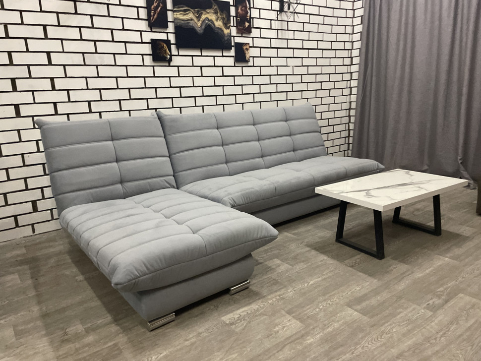 Диван угловой Сноуден с оттоманкой Veluta LUX 12