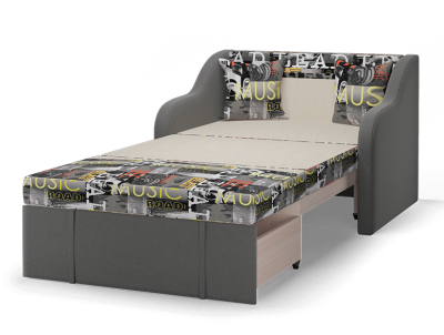 Диван Том, цвет Music / рогожка Joy grafit