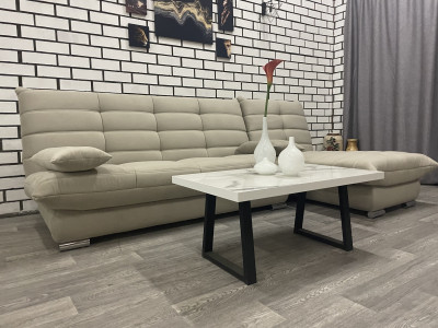 Диван угловой Сноуден с оттоманкой Veluta LUX 17