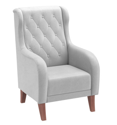 Кресло серый Амарант велюр тенерифе грей