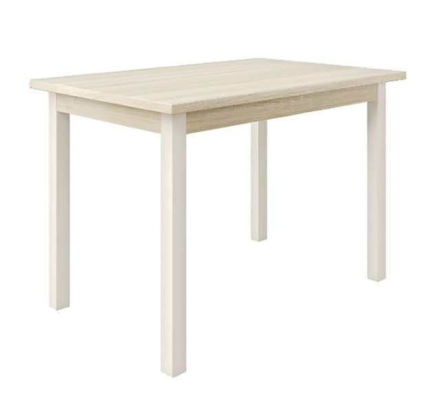 Стол обеденный Квант 1200мм дуб сонома светлый/металл бежевый