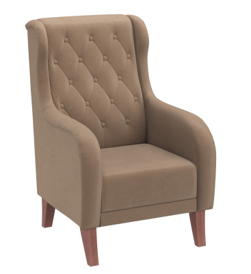 Кресло коричневый Амарант велюр тенерифе корица