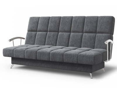 Диван графит Финка-2 ДК с подлокотниками велюр