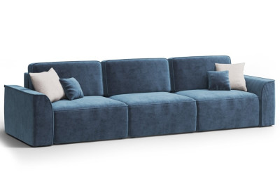 Диван синий Поло плюс макси велюр Бренди лайт 08/02