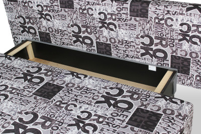 Диван рок Комфорт без подлокотников 2 подушки микровелюр