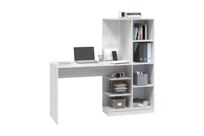 Стол компьютерный Оливер Уни (Софт), ясень анкор светлый/камень темный с ФП