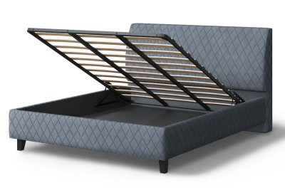 Кровать Хилтон, 2000*1400 мм, серый