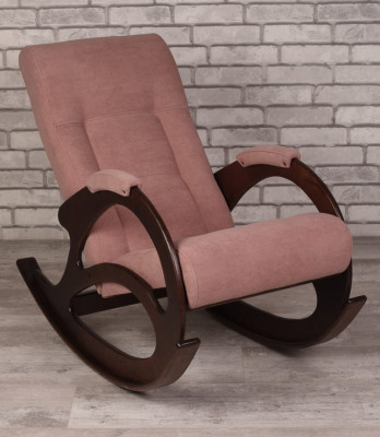 Кресло-качалка К 5/RS12 темно розовый велюр