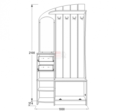 Прихожая "Саша 14"