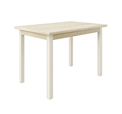 Стол обеденный Квант, 1600*870 мм, дуб сонома светлый/металл бежевый