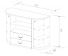 Комодино-3 с гнутыми фасадами