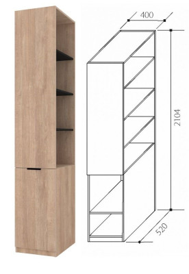 Шкаф МЦН- 2 Юниор-4