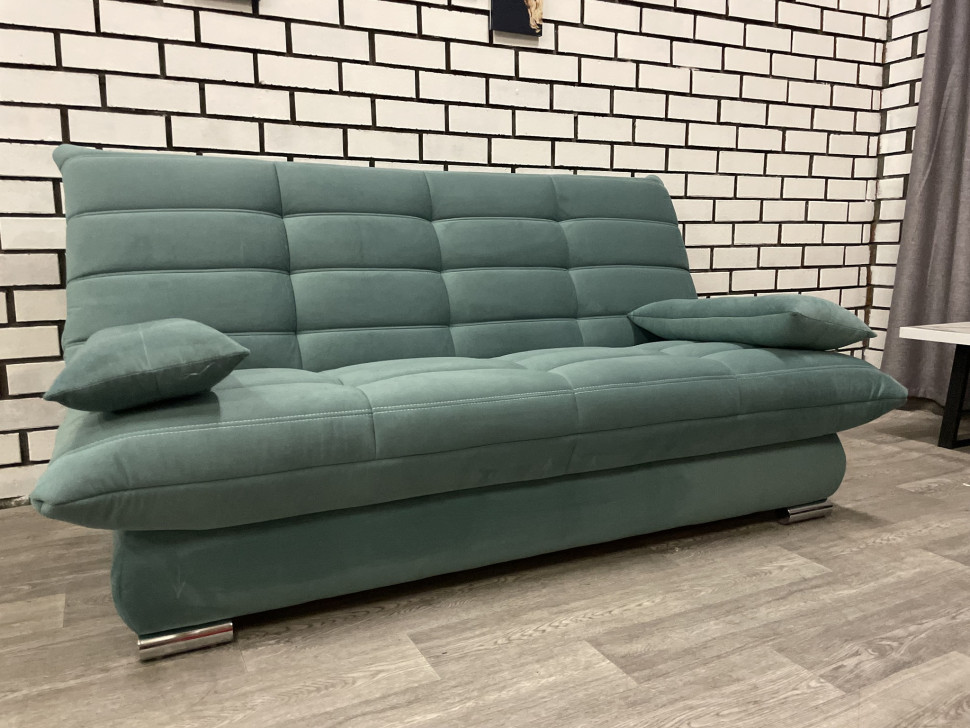 Диван прямой мятный без подлокотников Сноуден Veluta LUX43