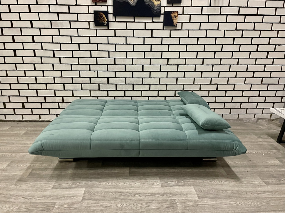 Диван прямой мятный без подлокотников Сноуден Veluta LUX43