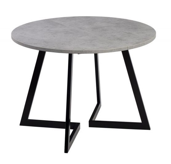 Стол раздвижной Рим-940 EGGER (940/1390) бетон светлый/черный