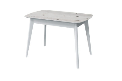 Стол обеденный Прайм, бискайская сосна/белый