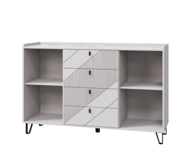 Комод Кашемир 2 двери и 4 ящика, кашемир/сантьяго