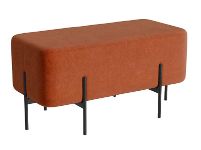 Пуф ЙОРК велюр Терракот прямоугольный