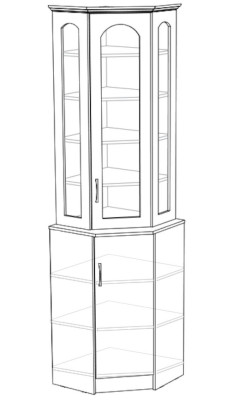 Буфет угловой Лиза №2