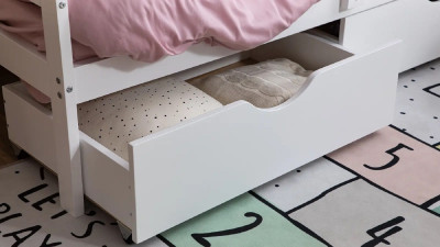 Комплект ящиков Locky 1600 (2шт), массив белый