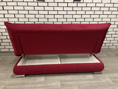 Диван прямой красный  без подлокотников Сноуден Veluta LUX38