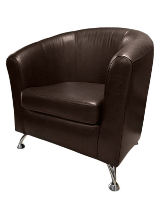 Кресло Бо кожзам TEOS Dark Brown