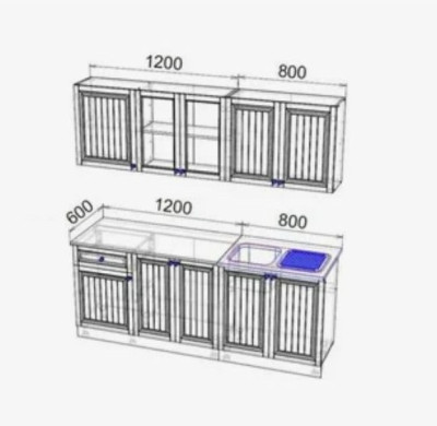 Кухонный гарнитур Хозяюшка 2,0м ЛДСП