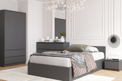 Спальня комплектацияГ1 графит Мори