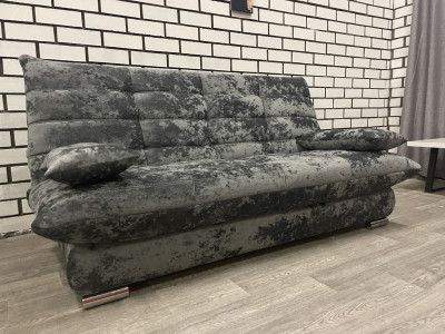 Диван прямой серый без подлокотников Сноуден Bliss42