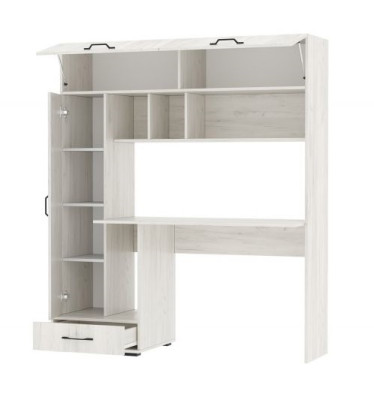 Письменно-компьютерный стол ПКС-1 дуб крафт белый