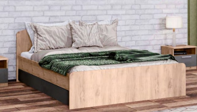 Кровать 1200х2000 мм с низкой ножной спинкой "Эконика"